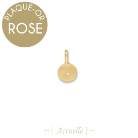 Pendentif mate rond 7mm troué