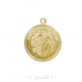 Pendentif médaille Alexandre le Grand - 23mm