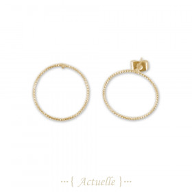 Earrings circles pearl 20mm