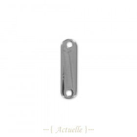 Rectángulo redondeado 2 hoyos 6x22mm