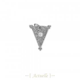 Pendentif indien triangle pierre de lune 2
