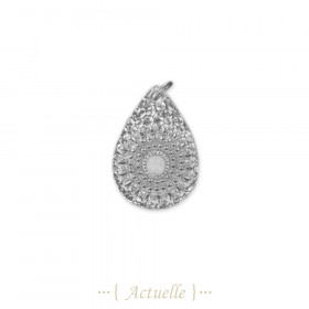 Moon stone drop indian pendant
