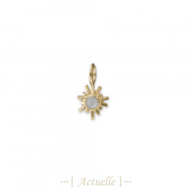 Pendentif soleil pierre de lune
