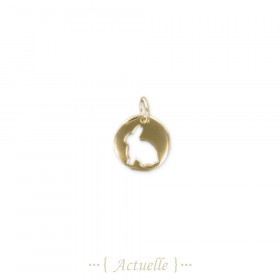 Openwork round mini rabbit charm's