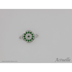 Round pavé Green CZ