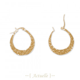 Pendientes anillos golpeadas