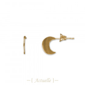 Pendientes chip luna  10mm