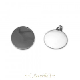 Pendientes pastilla círcula 20mm