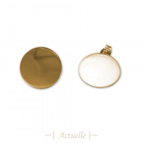 Pendientes pastilla círcula 20mm