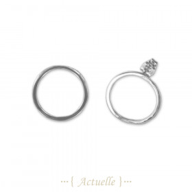 Pendientes chip círculo calado 20mm