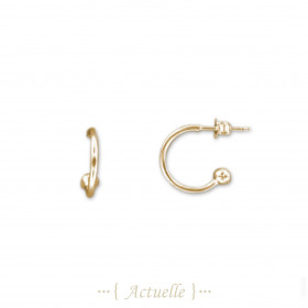 Hoop earrings with ball