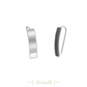 Rectangular plate hook earring