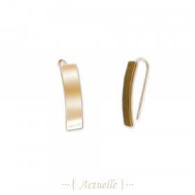 Rectangular plate hook earring