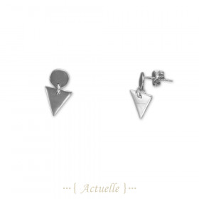Round & triangle earring