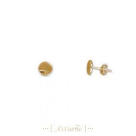 Pendientes pastilla círcula 7mm