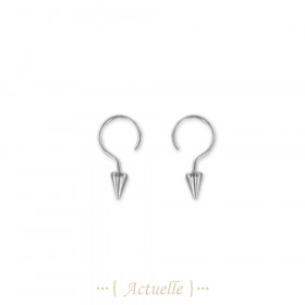 Question mark earring with cone