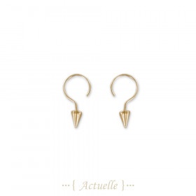 Question mark earring with cone