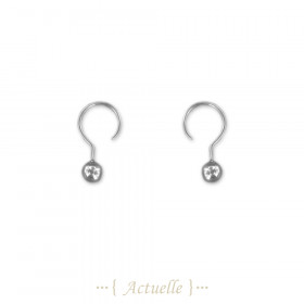 Question mark earring with ball