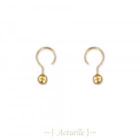 Question mark earring with ball