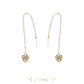 Arabesque chain earring