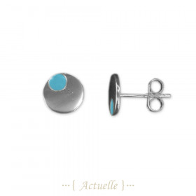 Enamel Rond LB Earring