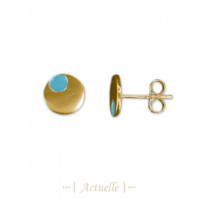 Enamel Rond LB Earring