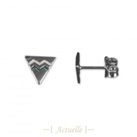 Enamel triangle GW Earring
