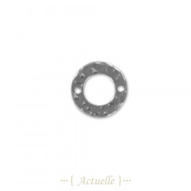 Openwork hammered circle 15mm