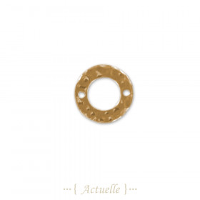 Openwork hammered circle 15mm