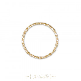 5pcs 20mm diamond cut welded ring
