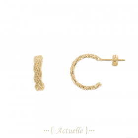 Earrings braided hoop