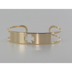 Pulsera trébol vaciado