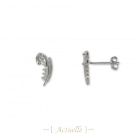 Pendientes arco zirconium oval