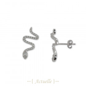 Pendientes serpiente zirconium