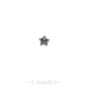 3D star to bead black CZ