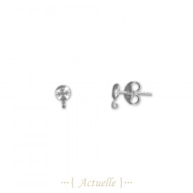 Little earring with hook 4mm
