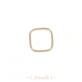 20pcs Anneau carré 15mm soudé