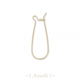 3 paires Dormeuse clip goutte 35 mm