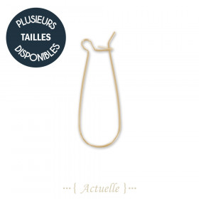 3 paires Dormeuse clip goutte 35 mm