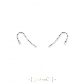 Welded hole earring hook