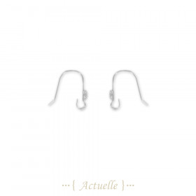 Mini Earring hook 11mm wire 0.50mm AG