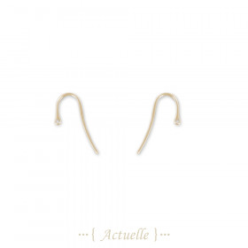 Welded hole earring hook