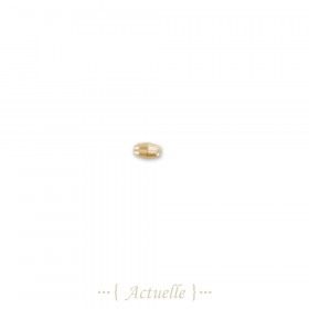 40pza perla ovalado fecetada 5x3 mm