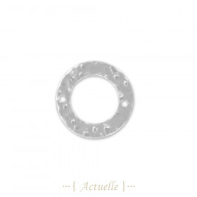 Openwork hammered circle 20mm