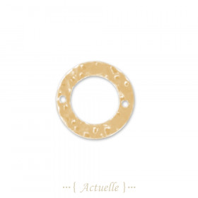 Openwork hammered circle 20mm