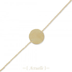 Pulsera con placa redonda