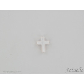 Croix Nacre blanche 10mm
