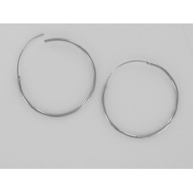 Hoop earrings 37mm Gold plated