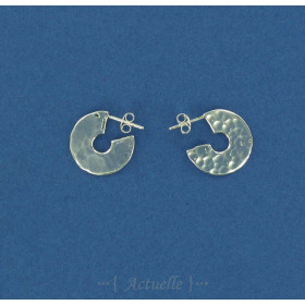 Pendientes círculo golpeada