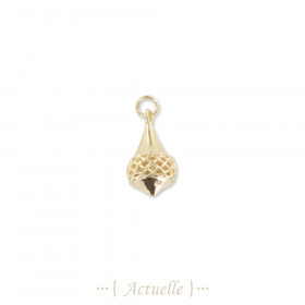 Pendant double braiding on top
